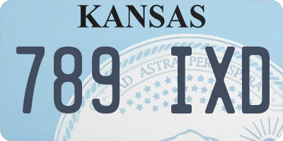 KS license plate 789IXD