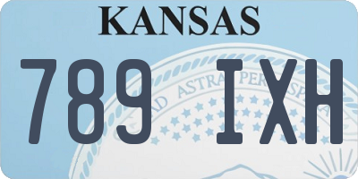 KS license plate 789IXH