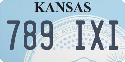 KS license plate 789IXI