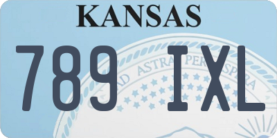 KS license plate 789IXL