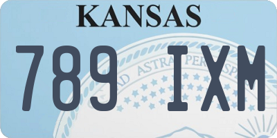 KS license plate 789IXM