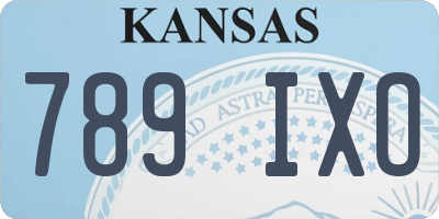 KS license plate 789IXO
