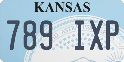 KS license plate 789IXP