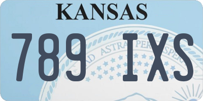 KS license plate 789IXS
