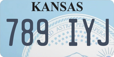 KS license plate 789IYJ
