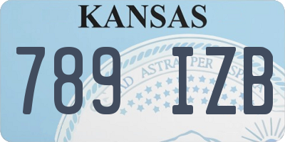 KS license plate 789IZB