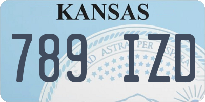 KS license plate 789IZD