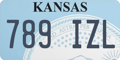 KS license plate 789IZL
