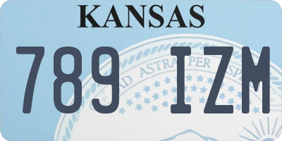 KS license plate 789IZM