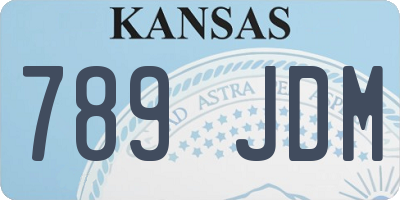 KS license plate 789JDM