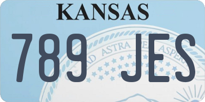 KS license plate 789JES