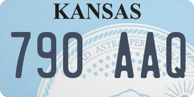 KS license plate 790AAQ