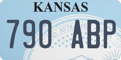 KS license plate 790ABP