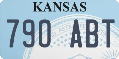 KS license plate 790ABT