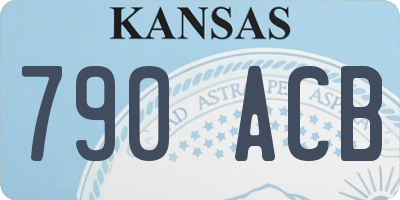 KS license plate 790ACB