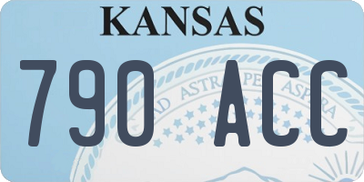 KS license plate 790ACC