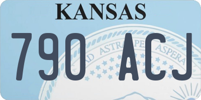 KS license plate 790ACJ