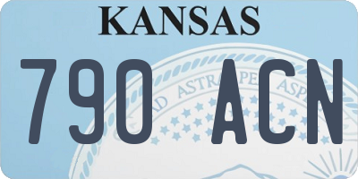 KS license plate 790ACN