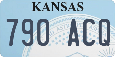 KS license plate 790ACQ