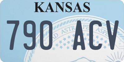 KS license plate 790ACV