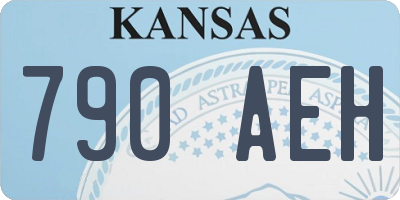 KS license plate 790AEH