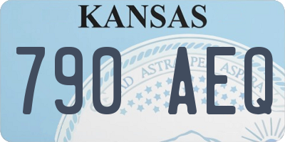 KS license plate 790AEQ