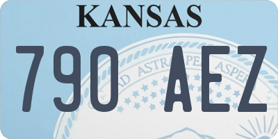 KS license plate 790AEZ