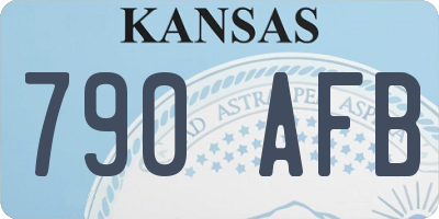 KS license plate 790AFB