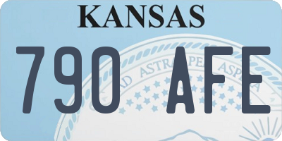 KS license plate 790AFE