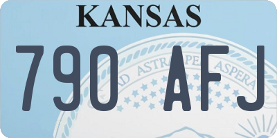 KS license plate 790AFJ