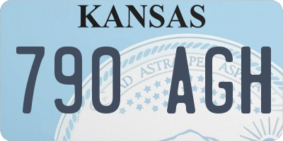 KS license plate 790AGH
