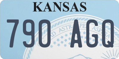 KS license plate 790AGQ