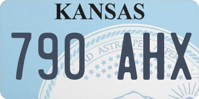 KS license plate 790AHX