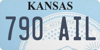 KS license plate 790AIL