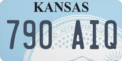 KS license plate 790AIQ