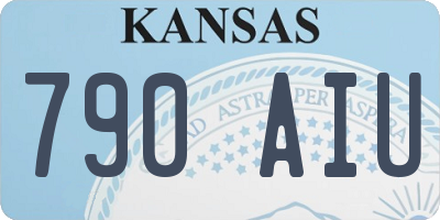 KS license plate 790AIU