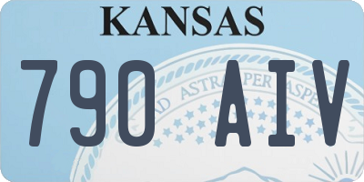 KS license plate 790AIV