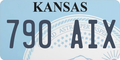 KS license plate 790AIX