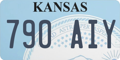 KS license plate 790AIY