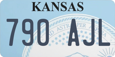 KS license plate 790AJL