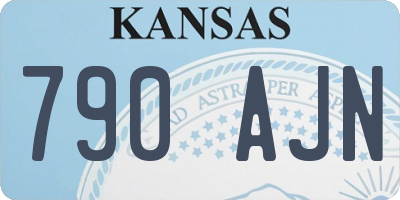 KS license plate 790AJN