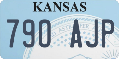 KS license plate 790AJP