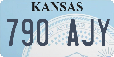 KS license plate 790AJY