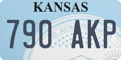 KS license plate 790AKP