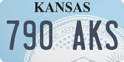 KS license plate 790AKS