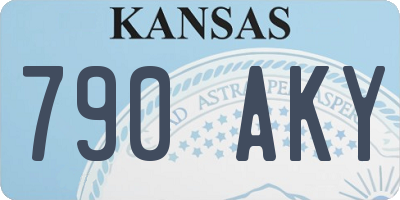 KS license plate 790AKY