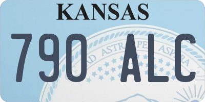 KS license plate 790ALC