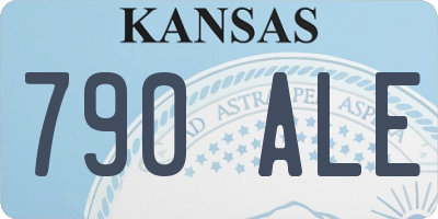 KS license plate 790ALE