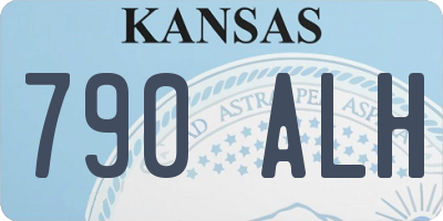 KS license plate 790ALH