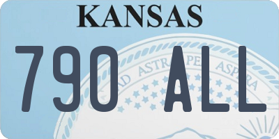 KS license plate 790ALL